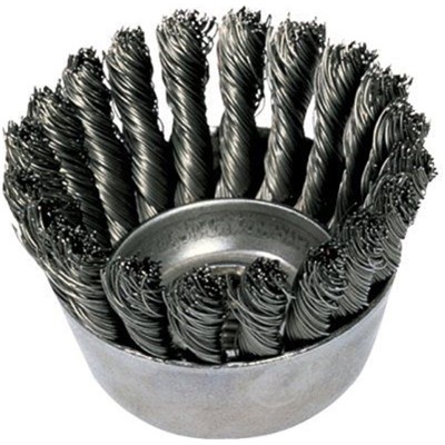 3 1/2 KNOTTED CUP BRUSH 5/8-11