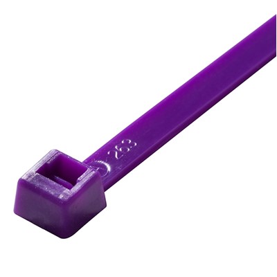 4  PURPLE 18# NYLON CABLE TIES 100/PACK