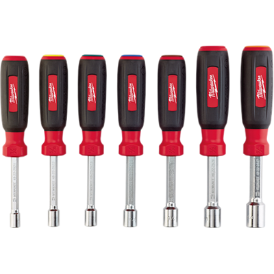 7 PC MAGNETIC HOLLOWCORE SAE NUT DRIVER