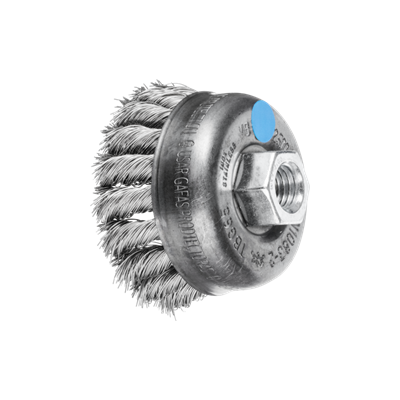 2 3/4 KNOT CUP BRUSH S/S .014 WIRE