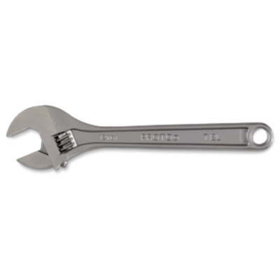 Satin Clik-Stop® Adjustable Wrench 6"