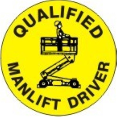 HELMET MARKER manlift certified 25/pk