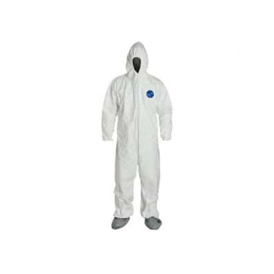 Tyvek Coveralls With Attached Hood and B