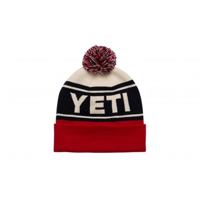 RETRO KNIT HAT RED / BLUE